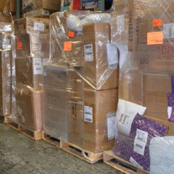 moving boxes on pallet